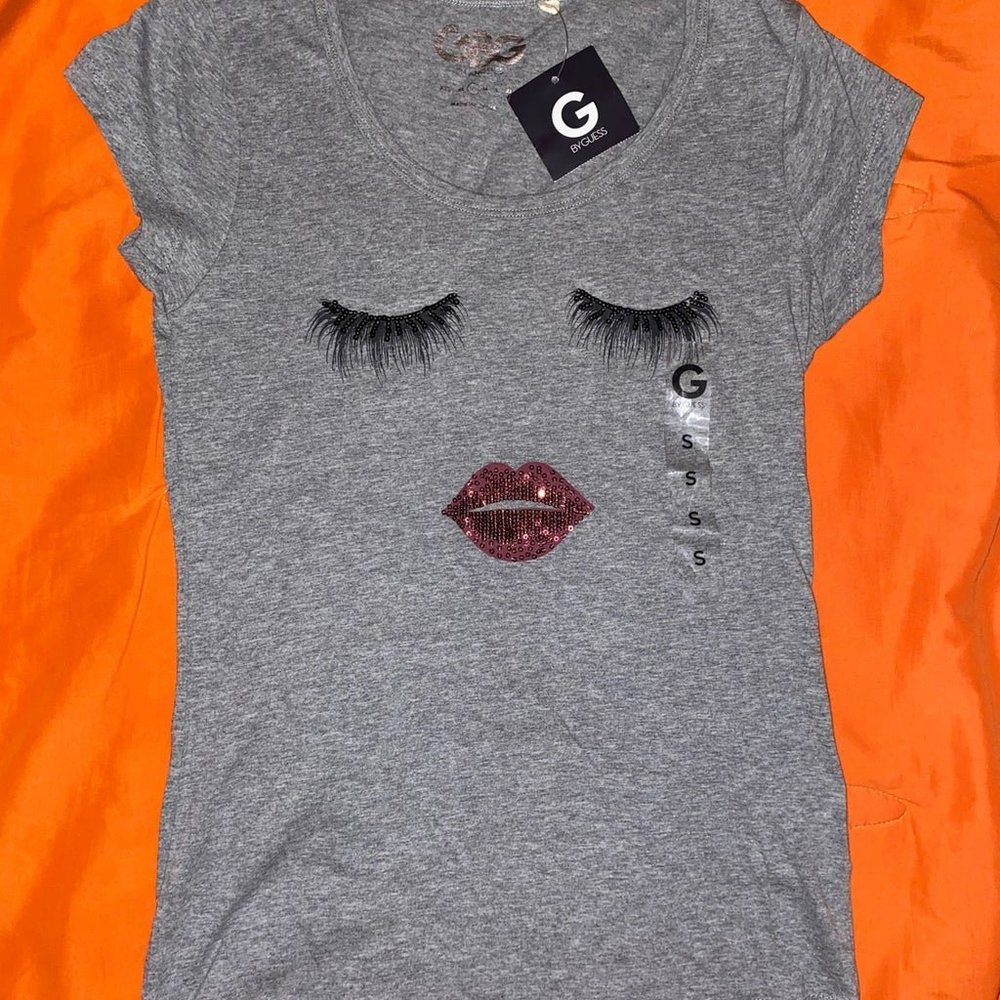 Lashes and Lip T-shirt Guess